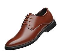 Chaussures habillées for homme, derbies en cuir for affaires, style formel, bout pointu, laçage classique, semelle en caoutchouc antidérapante, idéales for les mariages et le bureau.(Brown,38 EU)