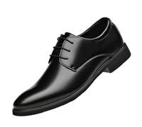 Chaussures habillées for homme, derbies en cuir for affaires, style formel, bout pointu, laçage classique, semelle en caoutchouc antidérapante, idéales for les mariages et le bureau.(Black,41 EU)