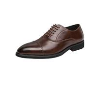 Chaussures habillées for hommes en cuir espagnol classique for affaires, fête, mariage, antidérapantes, semelle en caoutchouc, décontractées, bout uni, confortables, orthopédiques, à la mode, à lacets