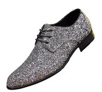 Chaussures Habillées Homme Lacets, Baskets Style Mocassin Brillant - Modèle Élégant Professionnel Formel, Idéal pour Mariage Et Bureau