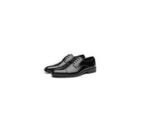 Chaussures habillées masculines Chaussures habillées en Cuir Chaussures décontractées Chaussures habitants pour Hommes Chaussures de Bureau d'hommes Houstable Oxford (Noir, 6.5)