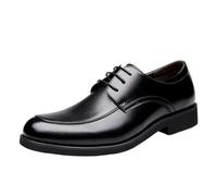 Chaussures habillées Oxford for Hommes, en Cuir français, à Bout Rond, antidérapantes, à Lacets(42 EU)
