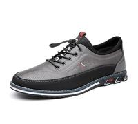 Chaussures habillées Oxford rembourrées for hommes, confortables, décontractées, légères, semelle flexible, chaussures de bureau formelles(Gray,42 EU)