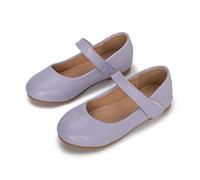 Chaussures habillées pour filles, chaussures basses Mary Jane, ballerines, chaussures de princesse pour enfants, chaussures de mariage plates, chaussures de soirée pour bébé, (Purple, 23.5 Infant)