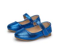 Chaussures habillées pour filles, chaussures basses Mary Jane, ballerines, chaussures de princesse pour enfants, chaussures de mariage plates, chaussures de soirée pour bébé, (Blue, 29 Little Child)