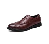 Chaussures habillées pour Hommes Chaussures Robes pour Hommes Chaussures Robes en Cuir pour Hommes Plus Taille Oxford Chaussures de Bureau pour Hommes Chaussures masculines (Rojo, 11)