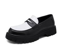 Chaussures Habillées pour Hommes Classiques Mode Décontractée Affaires Banquet Mariage Mocassins,Noir,43 EU