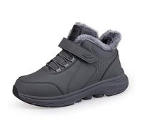 Chaussures Hiver Chaud Polarie Femme en Micro-Suède et Fausse Fourrure Polaire avec Mousse à Mémoire de Forme Respirants Antidérapants Semelle Pour L'Intérieur et L'extérieur