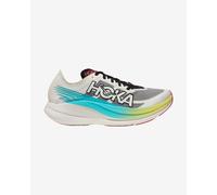 Chaussures HOKA Rocket X 2 blanc gris bleu jaune - 38