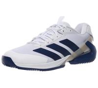 Chaussures Homme adidas adizero Ubersonic 5 White/Blue - TERRE BATTUE