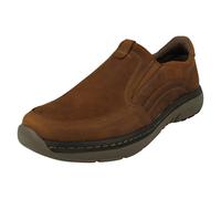 Chaussures Homme Clarks Slip-On Pro Step Loafers Cuir Noir Beeswax, Tailles UK