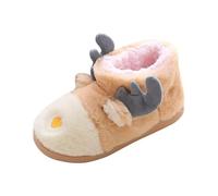 Chaussures Homme Hiver Chausson Bouillotte Femme Pantoufles de Noël Pantoufles de vacances Chaussures de maison Pantoufles pour femmes Pantoufles de Chausson Femme Confort Chaussette (Yellow, 38)