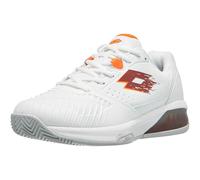 Chaussures Homme Lotto Raptor Hyperpulse 300 White/Red Men - TERRE BATTUE