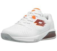 Chaussures Homme Lotto Raptor Hyperpulse 300 White/Red Men - TERRE BATTUE