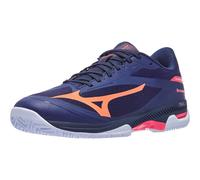Chaussures Homme Mizuno Wave Exceed Court Blue / Lava / White - TERRE BATTUE
