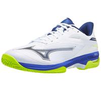 Chaussures Homme Mizuno Wave Exceed Court White/Blue/Yel - TERRE BATTUE