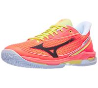 Chaussures Homme Mizuno Wave Exceed Tour 7 Lava / Blk / Yellow - TERRE BATTUE
