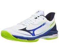 Chaussures Homme Mizuno Wave Exceed Tour 7 White/Blue - TERRE BATTUE