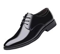 Chaussures Hommes Oxfords Derby Chaussure Ville Brogues Chaussure d'affaires Derby Cuir Mariage Chaussures Dressing Lacets Business De La Mode Respirant Athlétique Multisports Noir 44