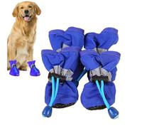Chaussures imperméables pour chiens - 4 chaussures pour animaux de compagnie pour chaussée chaude - Bottes et protections de pattes pour chiens - Protection imperméable pour pattes de chien avec