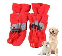 Chaussures imperméables pour chiens, bottes de pluie pour chiens et protections de pattes pour chaussée chaude, bottes de pluie avec cordon réglable, protection de patte de chien antidérapante
