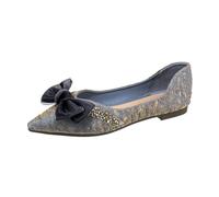 Chaussures imperméables pour femme 40, chaussures plates pour femme printemps et automne légères, bout plat bout plat sol doux arc, chaussures simples pour rencontres quotidiennes, chaussures bateau à