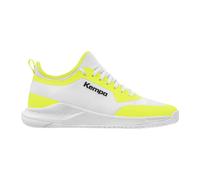 Kempa Mixte Enfant Kourtfly Jr, Blanc Jaune Fluo, 39 EU