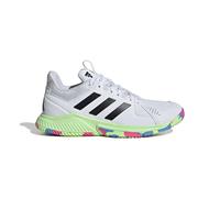adidas Femme Court Flight Shoes, Cloud White/Core Black/Green Spark, 38 EU