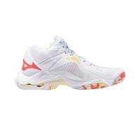 Mizuno Wave Lightning Z Mid WOS V1GC2405 Chaussures pour femme, Blanc/orange, 41 EU