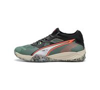 PUMA Chaussures de handball Eliminate NITRO™ SQD 4 Unisexe, Chaussures, Vert, 41 41