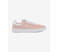 Chaussures Lacoste Baseshot Suede Logo rose blanc femme - 38