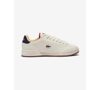 Chaussures Lacoste Carnaby Cup Leather blanc bleu marine - 44