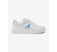 Chaussures Lacoste L002 Evo Holographic blanc rose bleu femme - 38