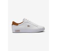 Chaussures Lacoste Powercourt blanc marron - 40