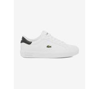 Chaussures Lacoste Powercourt blanc pur bleu marine junior - 35