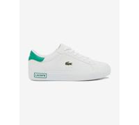 Chaussures Lacoste Powercourt blanc pur vert enfant - 19