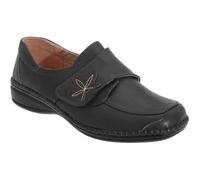 Chaussures larges à sangle scratch - Boulevard - Femme - Noir - Polyuréthane 36