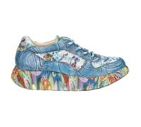 LAURA VITA Chaussures à Lacets Sneaker pour Femmes NIKITO-72, Pointure:37 EU, La Couleur:Bleu