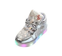 Chaussures légères et colorées pour bébé - Étoile lumineuse - 25, Sliver, 28 EU
