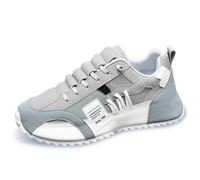 Chaussures légères Homme, Tige Mesh + PU, Semelle intermédiaire épaisse, Baskets polyvalentes pour Course, Gym & Quotidien,Gris,41 EU