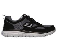 Chaussures lifestyle skechers burns agoura noir gris homme