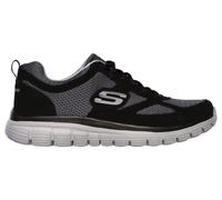 Chaussures lifestyle skechers burns agoura noir gris homme