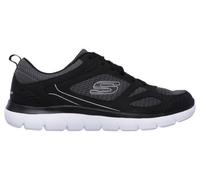 Skechers Homme Summits South Rim Espadrilles, Black Leather/Mesh/White Trim, 42 EU