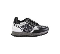 Chaussures Liu Jo Maxi Wonder 24 Baskets Femme Mélange De Cuir Argent