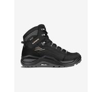 Lowa - Chaussures de randonnée GORE-TEX - Renegade Evo GTX Mid Black/Dune pour Homme en Cuir - Taille 6,5 UK - Noir Noir 6,5 UK