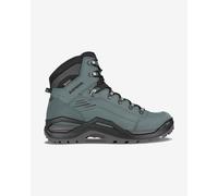 Lowa - Chaussures de randonnée GORE-TEX - Renegade Evo GTX Mid Smoke Green/Grey pour Homme en Cuir - Taille 9 UK - Vert Vert 9 UK