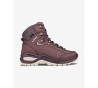 Lowa - Chaussures de randonnée GORE-TEX - Renegade Evo GTX Mid Ws Brown Rose/Panna pour Femme en Cuir - Taille 5,5 UK - Bordeaux Bordeaux 5,5 UK