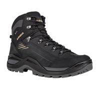 Lowa - Chaussures de randonnée GORE-TEX - Renegade Evo GTX Mid Black/Dune pour Homme en Cuir - Taille 8,5 UK - Noir Noir 8,5 UK