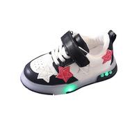 Chaussures Lumineuses LED pour Filles, Chaussures de Marche pour Tout-Petits, Chaussures décontractées pour Enfants et bébés Fille Noir Mode Baskets