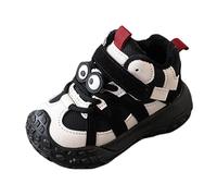 Chaussures lumineuses pour enfants et filles - Tendance - Imperméables - Chaussures plates pour garder au chaud - Chaussures confortables - Baskets hautes pour fille - Taille 2, Noir , 25 EU